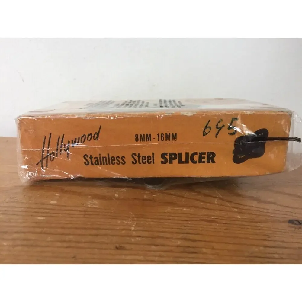 Vtg Schoen Hollywood Splicer Stainless Steel 8mm 16mm Film Cutter Original Boxed